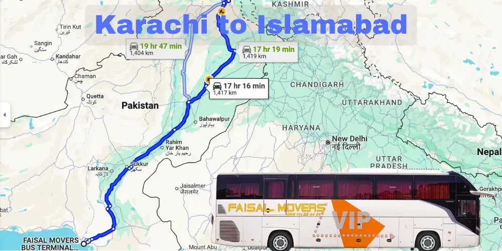 Karachi to Islamabad