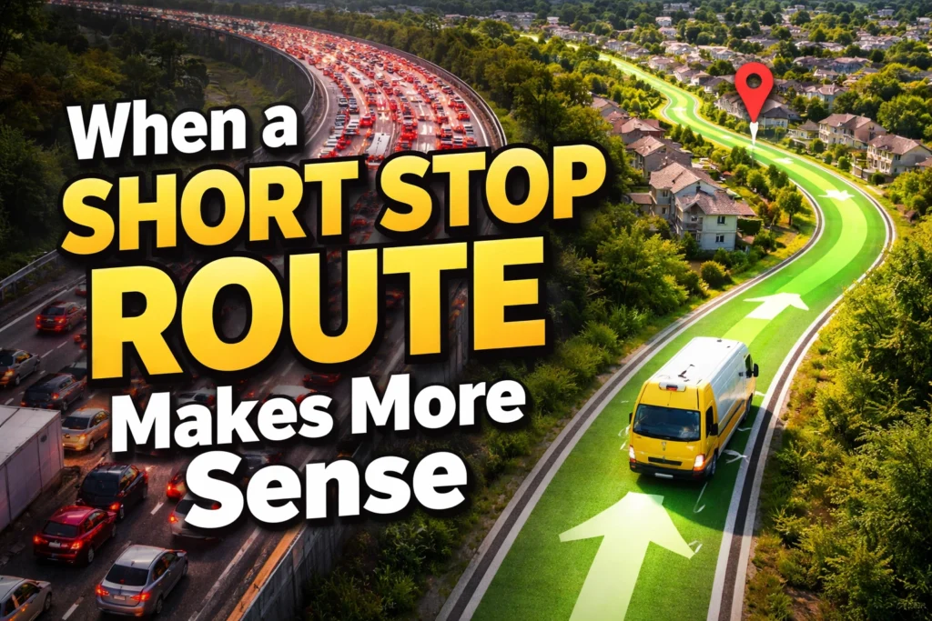 When a short stop route makes more sense